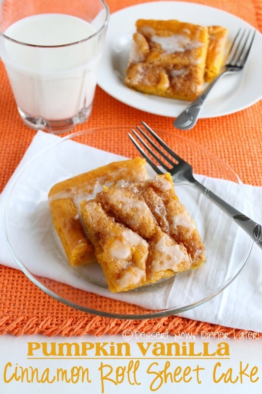 Pumpkin Vanilla Cinnamon Roll Sheet Cake1