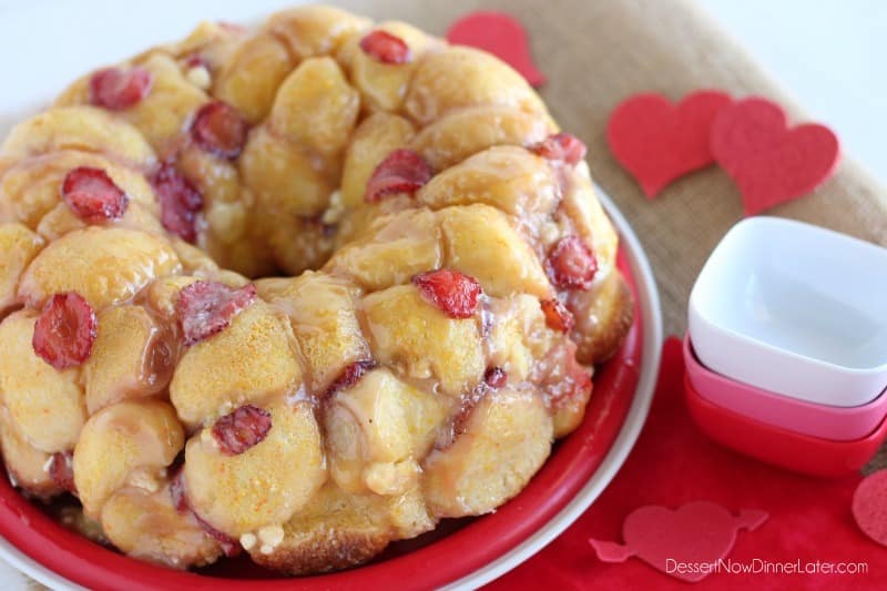 Vanilla Strawberry Monkey Bread1