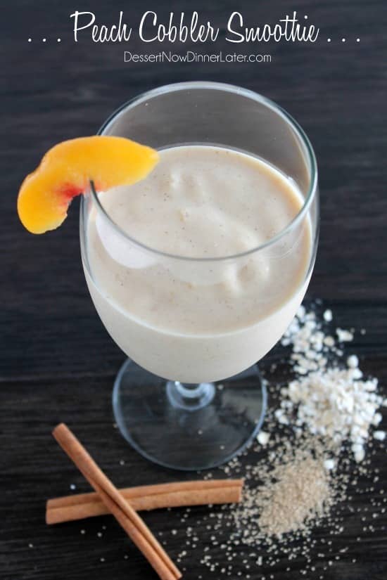 Peach Cobbler Smoothie