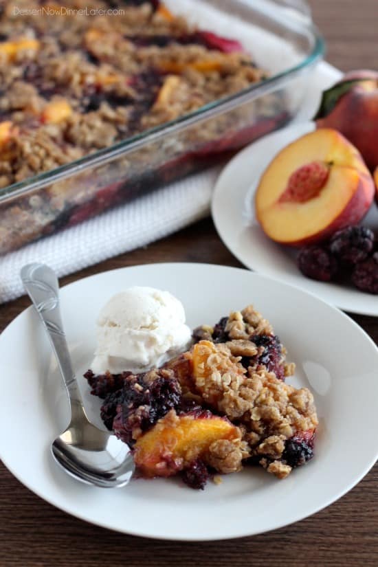 Blackberry-Peach Crisp