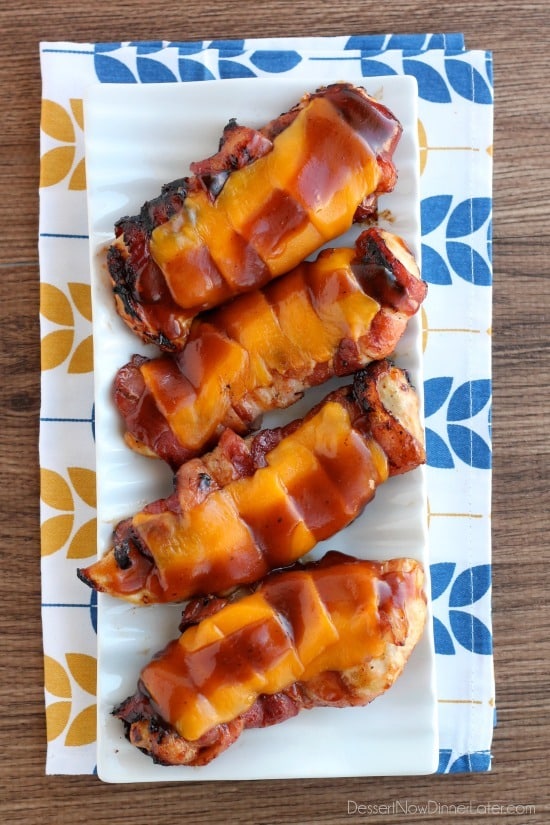 Barbecue Chicken with Bacon and Cheddar Dessert Now, Dinner Later!