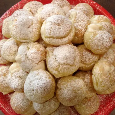 Egg Nog Cream Puffs