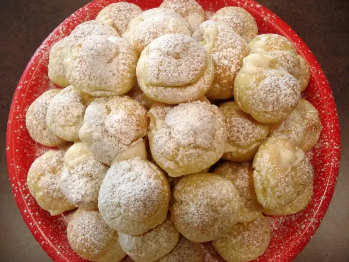 Egg Nog Cream Puffs