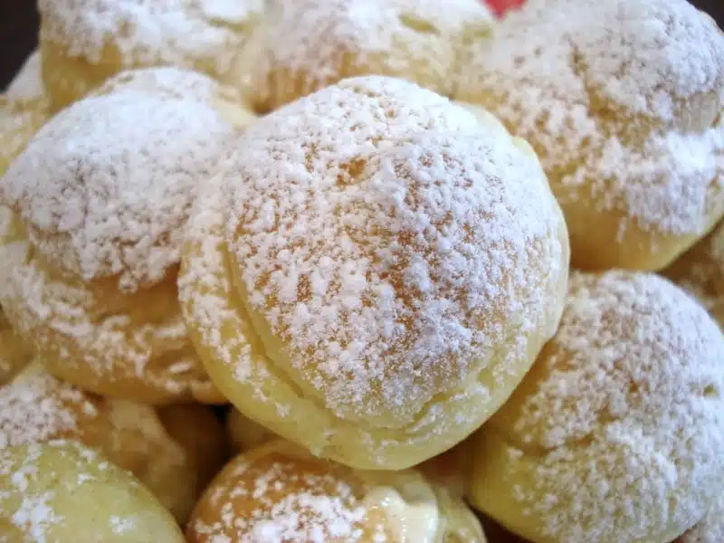 Egg Nog Cream Puffs
