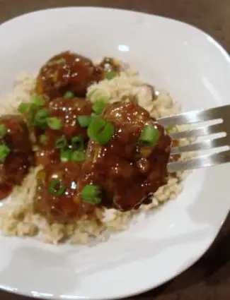 Spicy Sweet Mango Meatballs