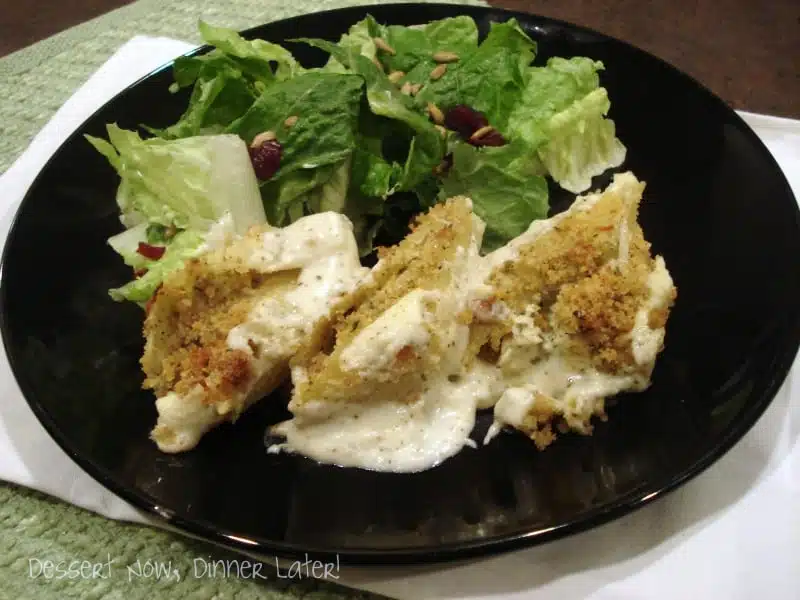 Creamy Pesto Chicken Stuffed Shells