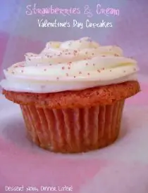 Strawberries & Cream Cupcakes