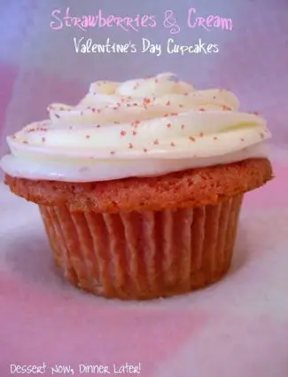 Strawberries & Cream Cupcakes