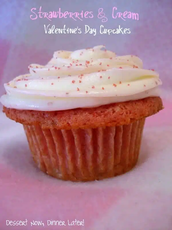 Strawberries & Cream Cupcakes