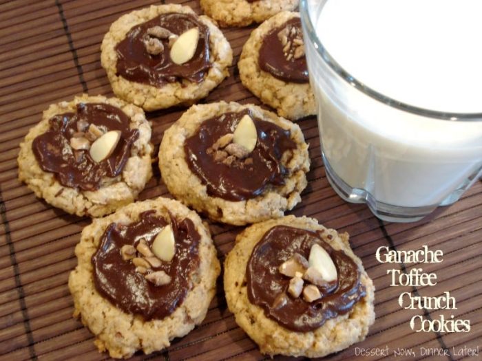Ganache Toffee Crunch Cookies