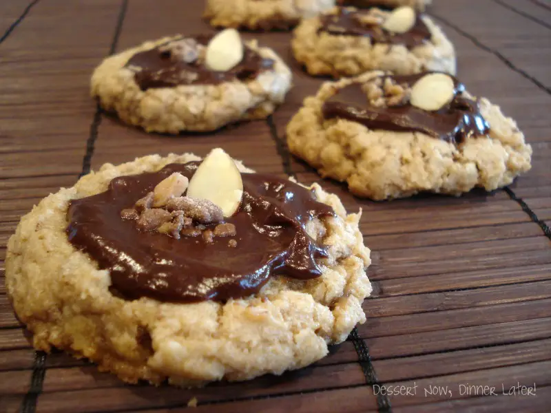 Ganache Toffee Crunch Cookies