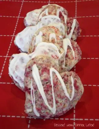 Raspberry White Chocolate Chip Scones