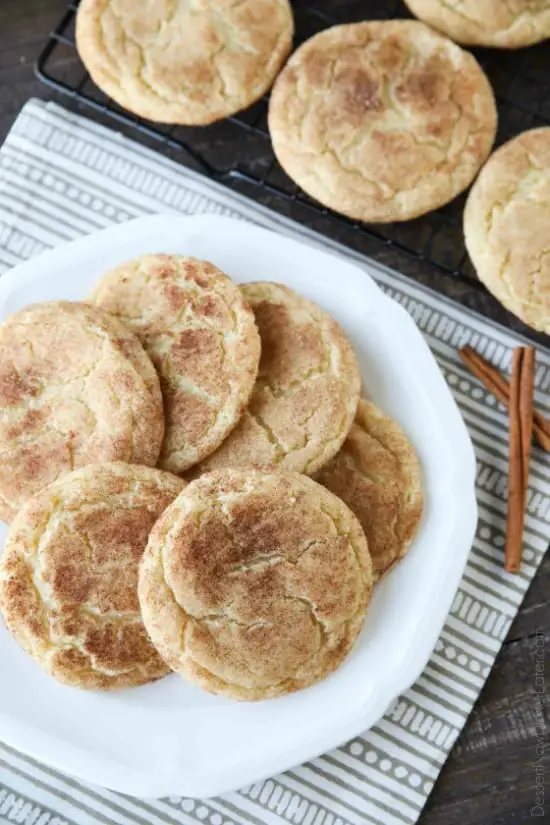The BEST snickerdoodles are slightly crisp on the outside, soft and buttery on the inside, with plenty of cinnamon-sugar. You won't be able to stop eating these easy snickerdoodle cookies!