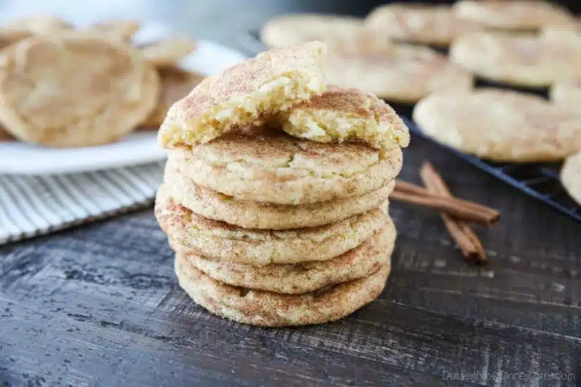 The BEST snickerdoodles are slightly crisp on the outside, soft and buttery on the inside, with plenty of cinnamon-sugar. You won't be able to stop eating these easy snickerdoodle cookies!