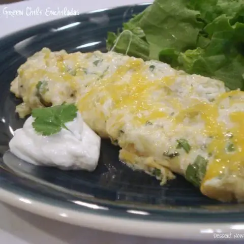 Cheese & Green Chili Enchiladas