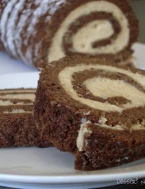 Chocolate Roulade with Whipped Peanut Butter Filling