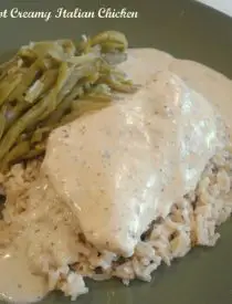 Crockpot Creamy Italian Chicken