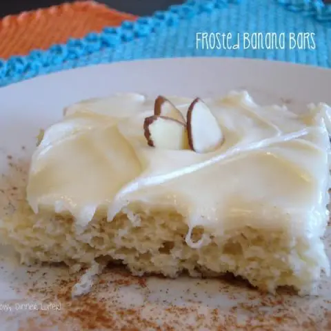 Frosted Banana Bars