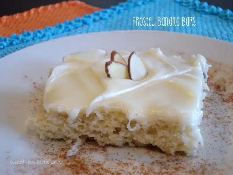 Frosted Banana Bars
