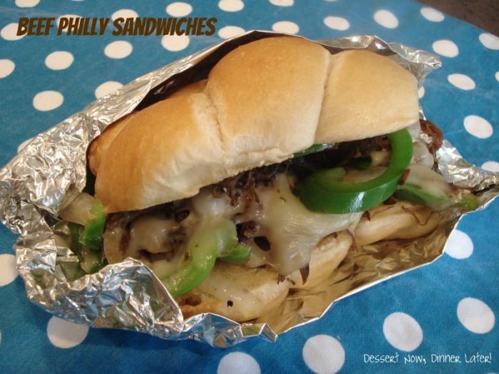 Beef Philly Sandwiches