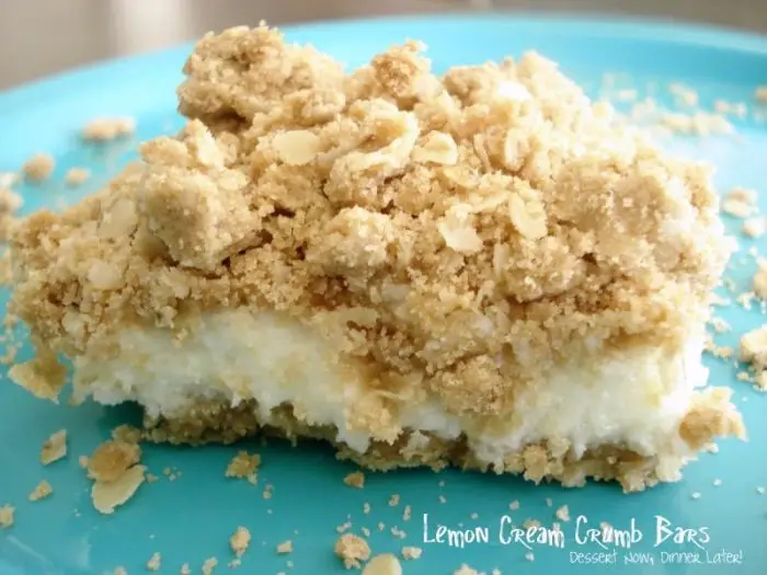 Lemon Cream Crumb Bars