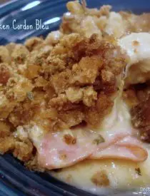 Crockpot Chicken Cordon Bleu