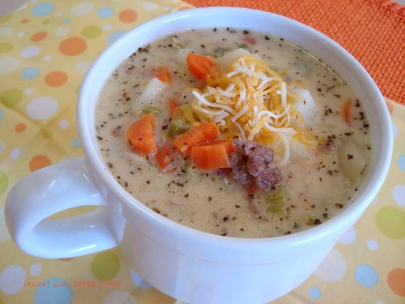 Cheeseburger Soup