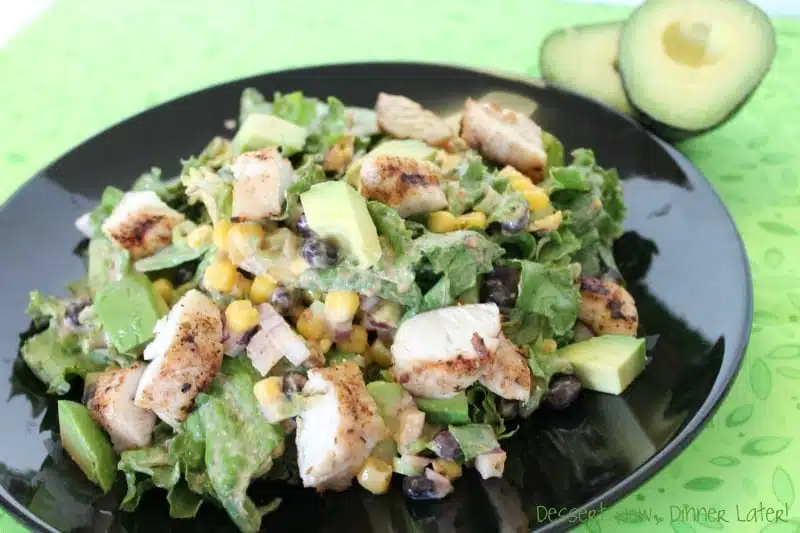 Chipotle Chicken Taco Salad | Dessert Now Dinner Later