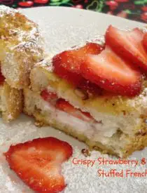 Crispy Strawberry & Greek Yogurt Stuffed French Toast