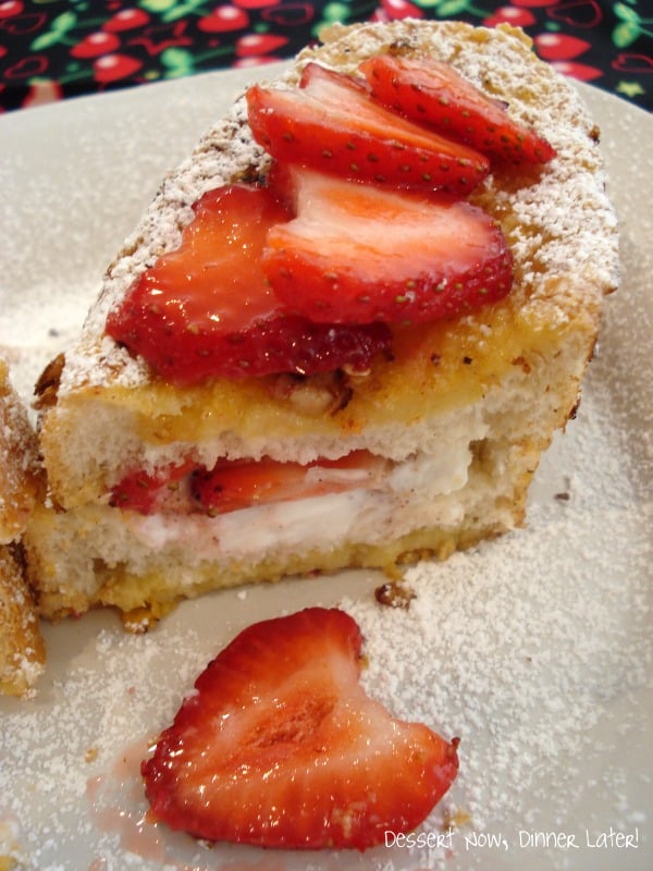 Crispy Strawberry & Greek Yogurt Stuffed French Toast Dessert Now