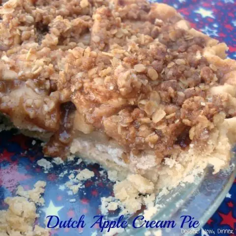 Dutch Apple Cream Pie