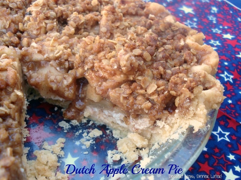 Dutch Apple Cream Pie - Dessert Now, Dinner Later!