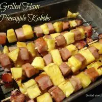 Grilled Ham & Pineapple Kabobs