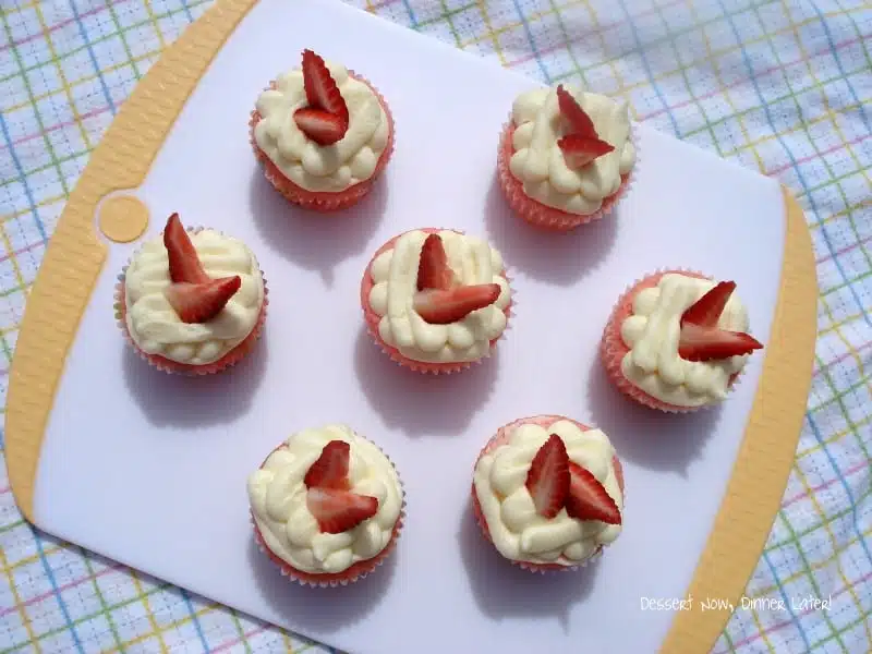 Strawberry Lemonade Cupcakes