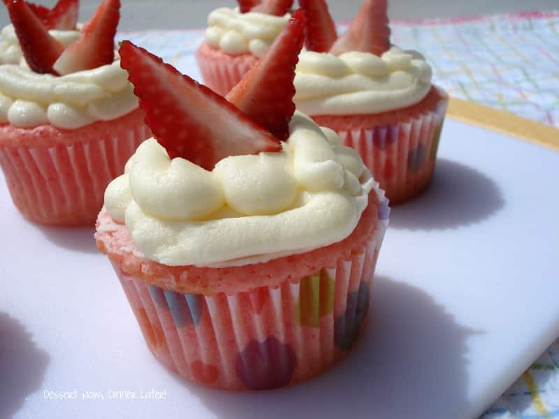 Strawberry Lemonade Cupcakes