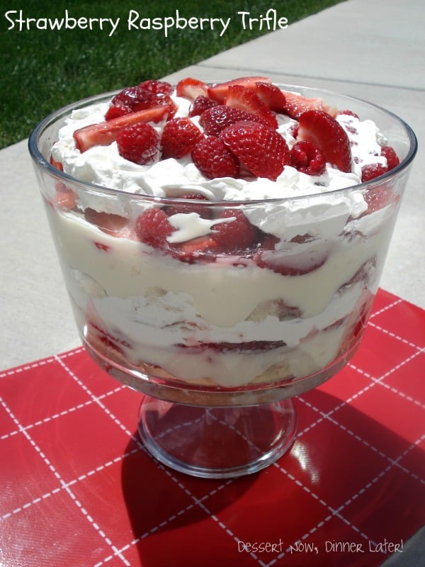 Strawberry Raspberry Trifle