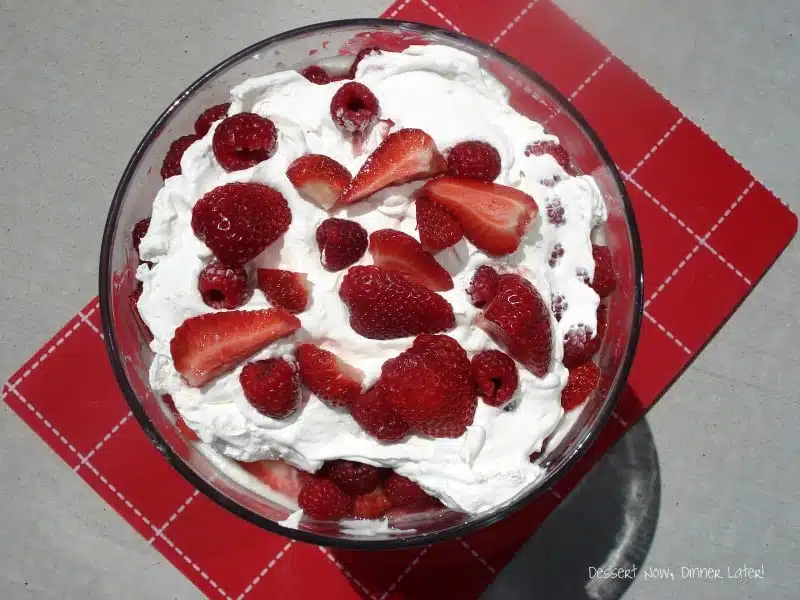 Strawberry Raspberry Trifle