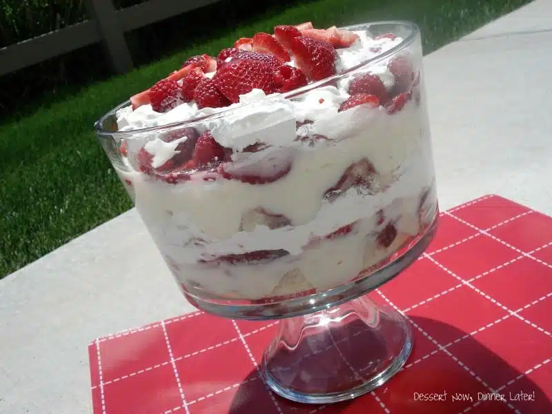 Strawberry Raspberry Trifle