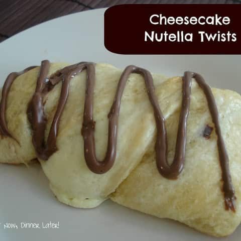 Cheesecake Nutella Twists