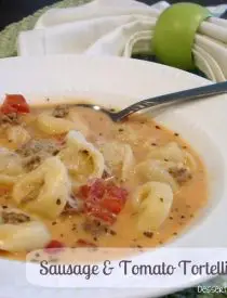 Sausage Tomato Tortellini Soup