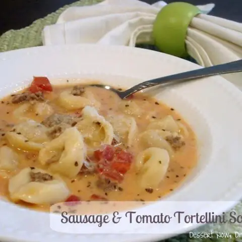 Sausage Tomato Tortellini Soup