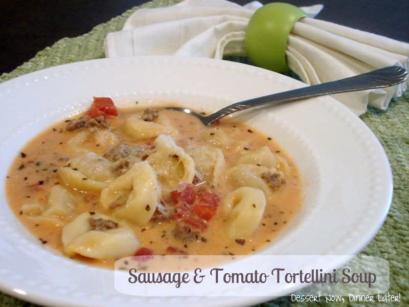 Sausage Tomato Tortellini Soup