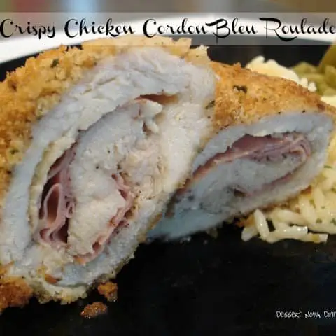 Crispy Chicken Cordon Bleu Roulade
