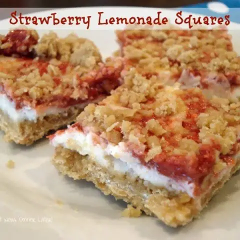 Strawberry Lemonade Squares