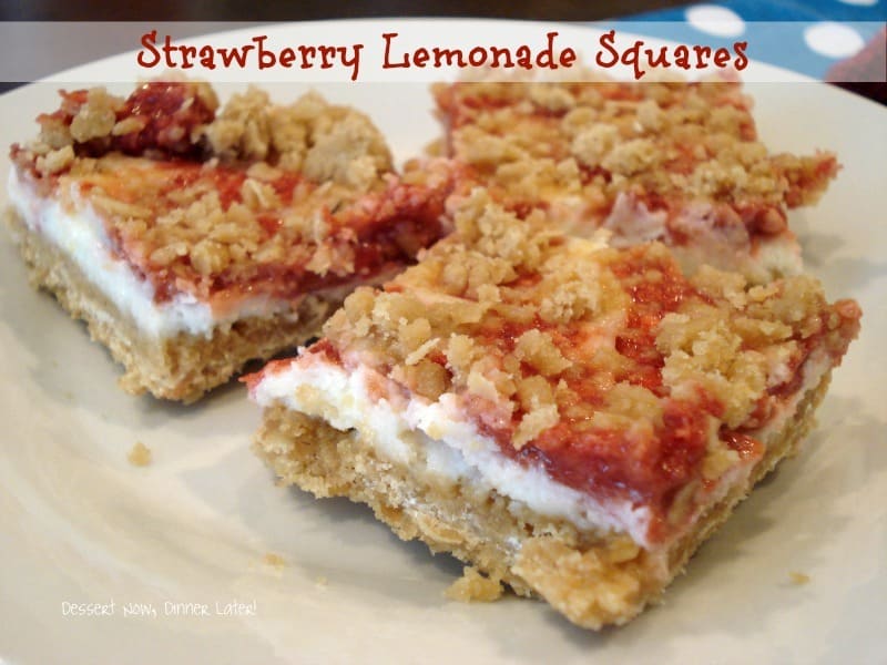 Strawberry Lemonade Squares