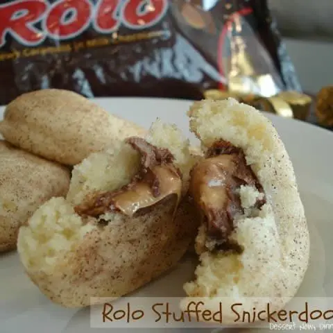 Rolo Stuffed Snickerdoodles