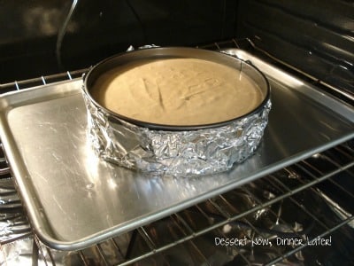 Pro Cheesecake Tip - Bake cheesecake in a water bath.
