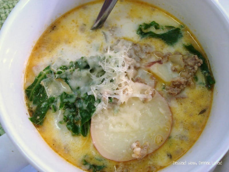 Zuppa Toscana Dessert Now, Dinner Later!