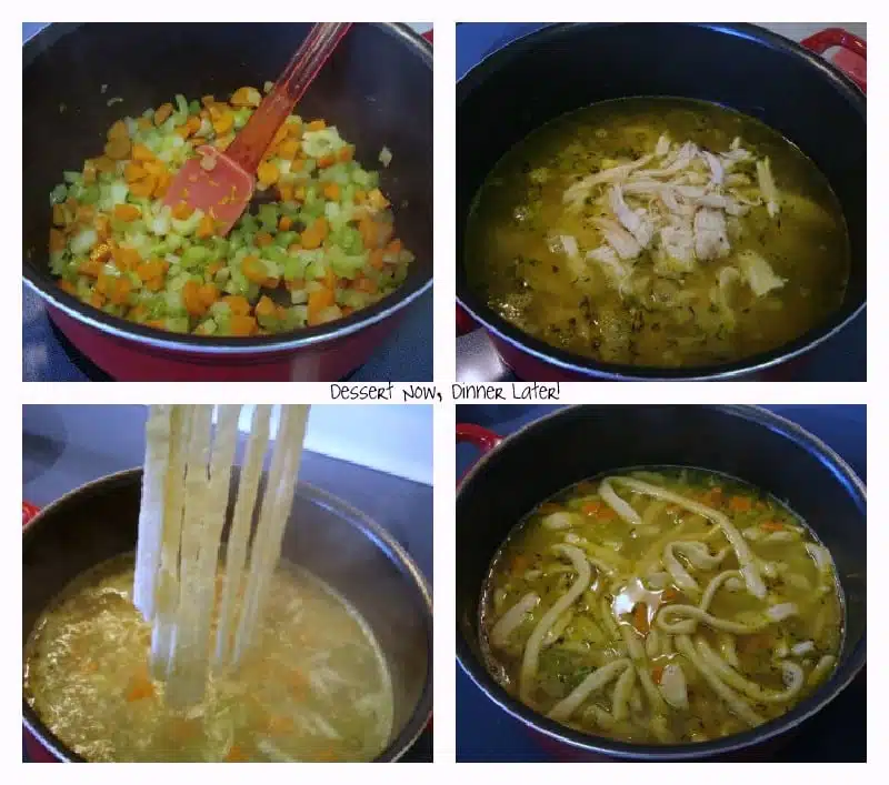 Homemade Noodles & Chicken Soup