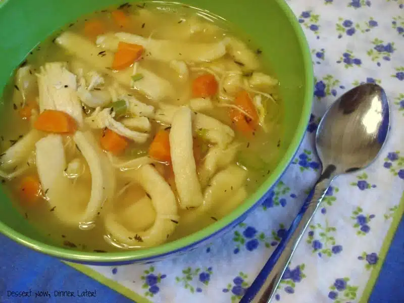 Homemade Noodles & Chicken Soup